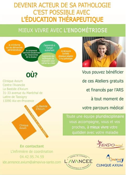 Lancement du 1er projet d'Education thérapeutique en PACA pour les femmes atteintes d'endométriose