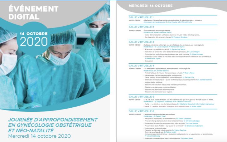 Le CRSF présent à la journée d'approfondissement en gynécologie obstétrique du 14 octobre 2020