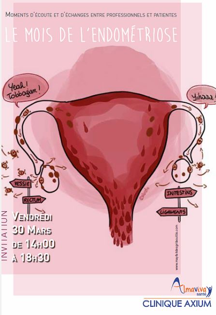 Le mois de l'endométriose : 1ères journées endométriose 2018 organisées par L'Avancée